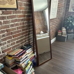 Walnut Easel Mirror 