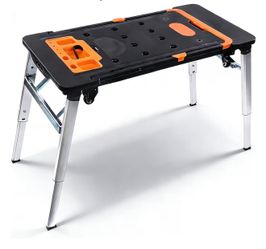7 in 1 Multifunctional Folding Work Table with 4 Wheels