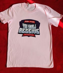 CHRISTIAN BIBLE SCRIPTURE WOMENS Light PINK TSHIRT M Printed In USA ‼️ CUSTOM DESIGN - ONLY 1 Made ‼️