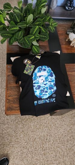 A bathing ape blue camo shirt  (xtra small)
