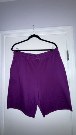 LuLaRoe Purple Jamie French Terry Shorts - Size Large