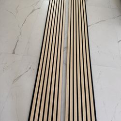 NATURAL-Acoustic Wood Slat Panel 94inch X  11inch (2pcs Only)