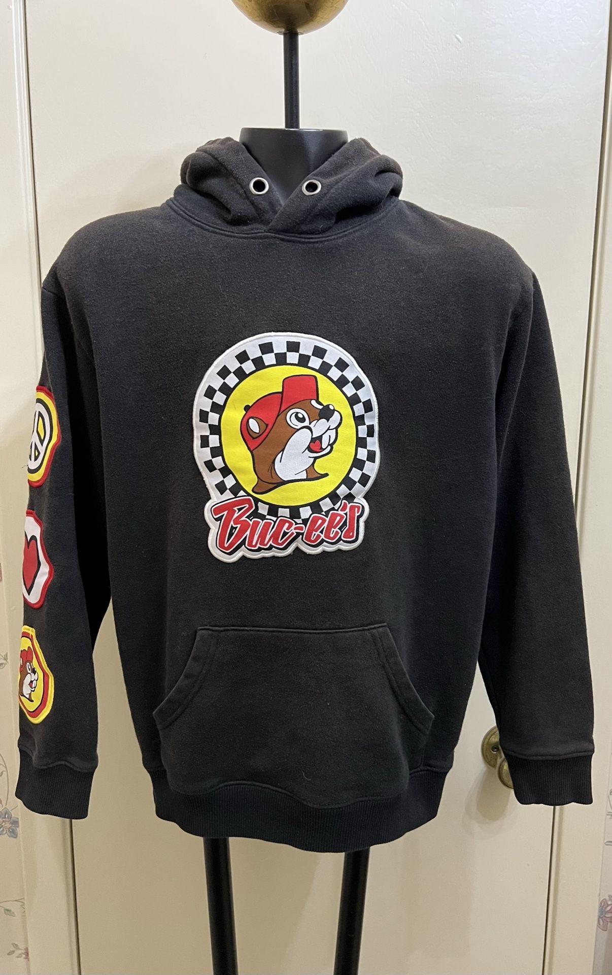 Youth Buc-ees “Peace, Love, Buc-ees”Hoodie Size Large
