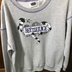 BEETLEJUICE LADIES MEDIUM SWEATSHIRT NEW W TAGS