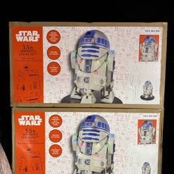 STAR WARS ANIMATED R2-D2 CHRISTMAS DECORATION HOME DEPOT 3.5 FT