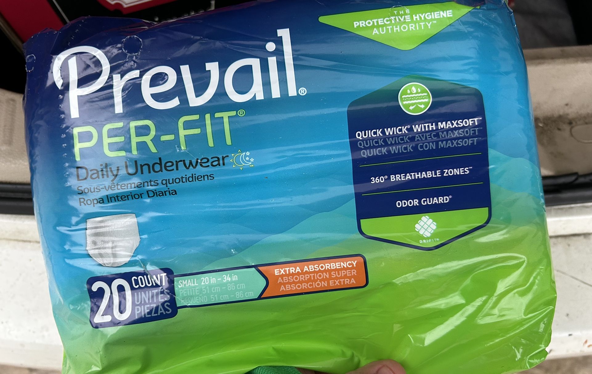 10 Bags Of Prevail Diaper (20 Count Each) SIZE SMALL