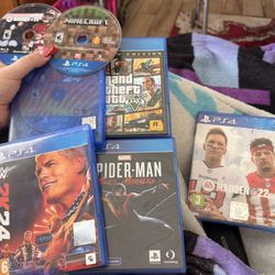 PS4 Games - All Have A Case Except Minecraft