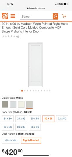 JELD WEN door, no casing