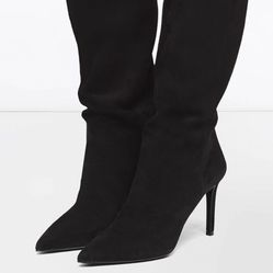 Prada Knee High Suede Boots Size 7.5
