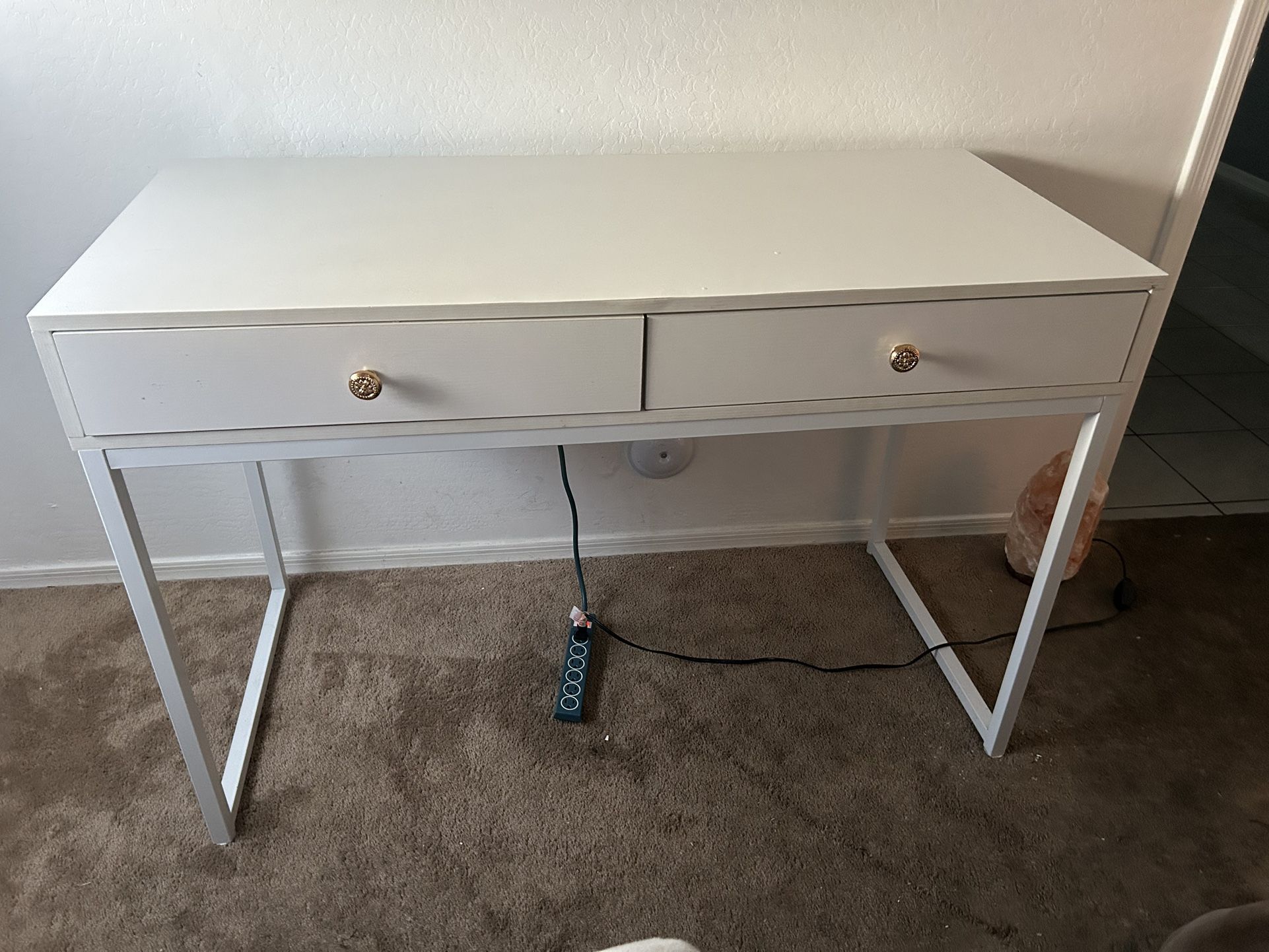 White desk