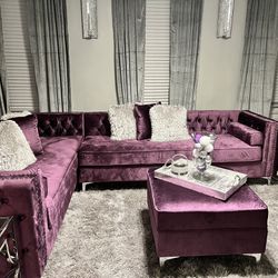 Sectional Sofa With Ottoman