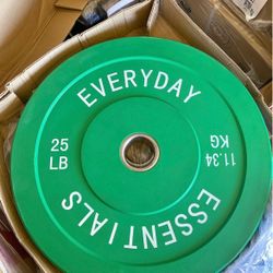 New Pair Of 25 Bumper Weights