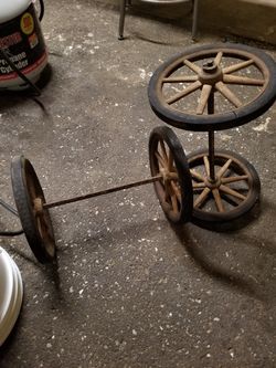 Antique wooden wheels