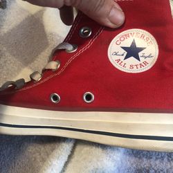 Stranger Things Converse Red High Tops  