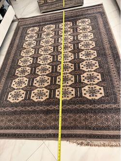 Beautiful Handmade Bokhara Style Persian Wool Rug – 6x9