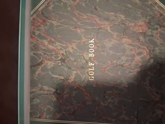 Golf Book Marbled Cover Journal