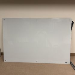🔥 Garage Sale – Magnetic Glass Whiteboard 72"W x 48"H - Must Go Today