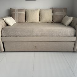 Sofa Bed Trundle With Twin Mattress