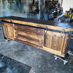 Custom Tv Stands Or Vanities From a Local Artisan Bbb Accredited Woodshop 