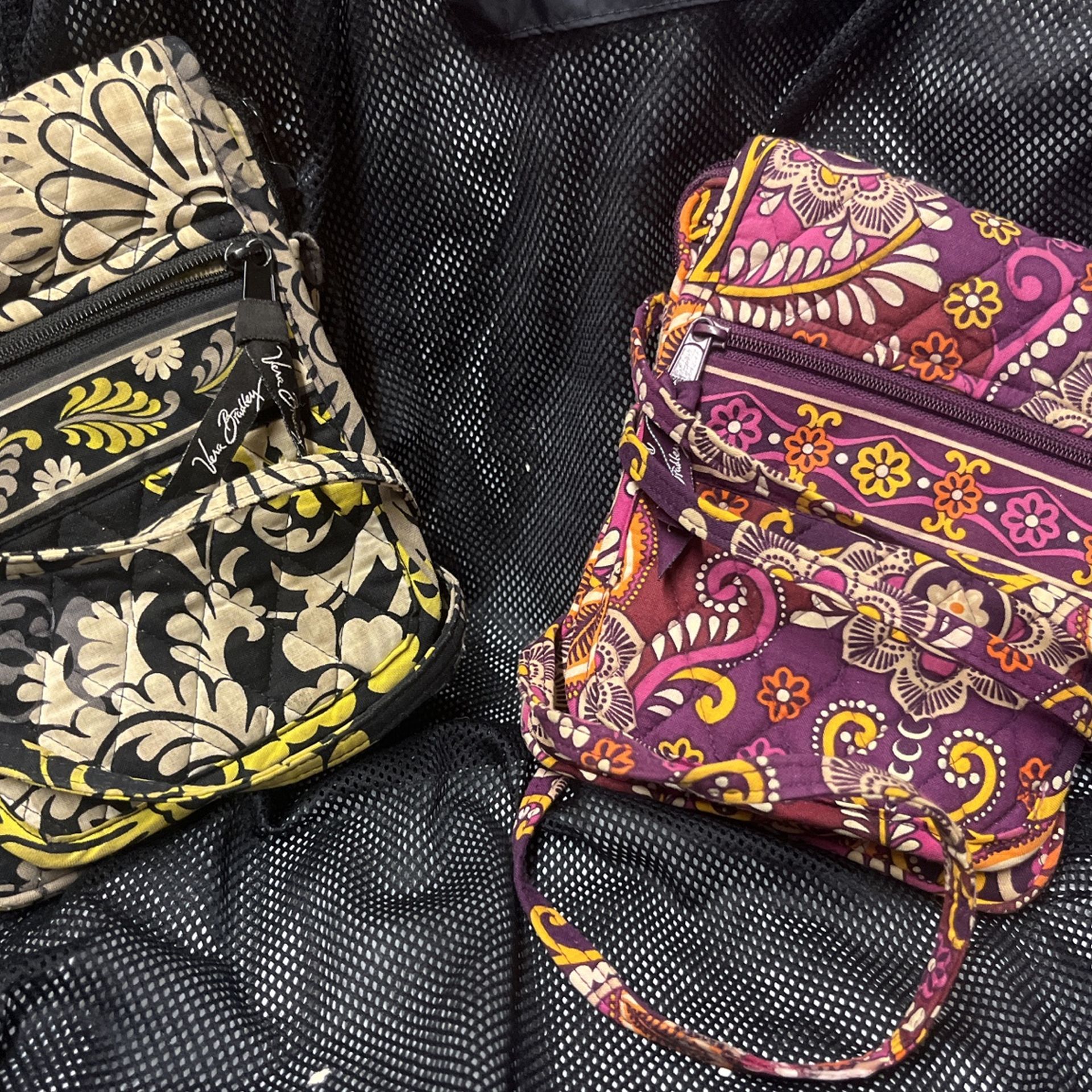Set Of 2 Vera Bradley Cross Body Fabric Purses