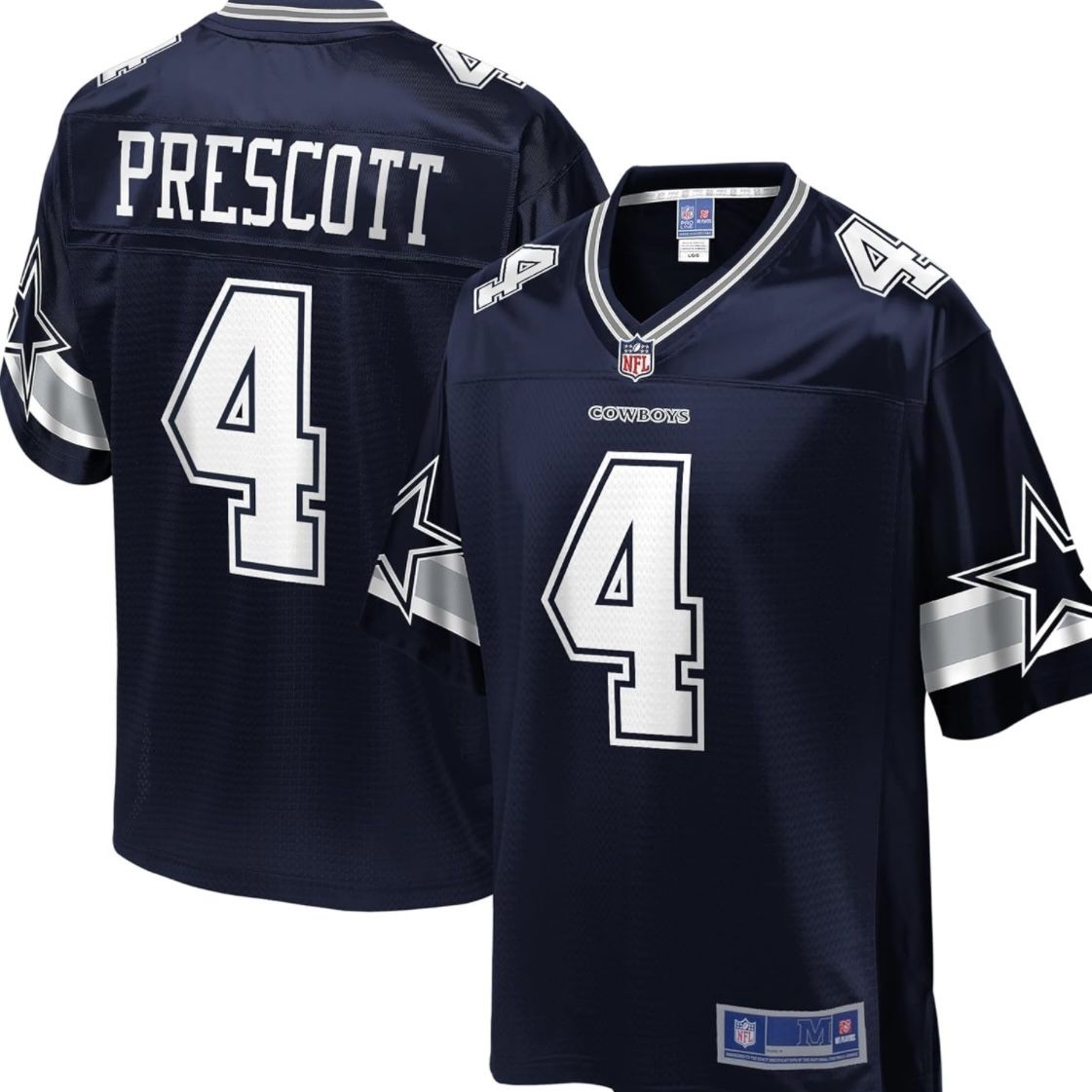 NFL Jersey Dallas Cowboys Dak Prescott Football Pro Line Jersey Men’s M Navy