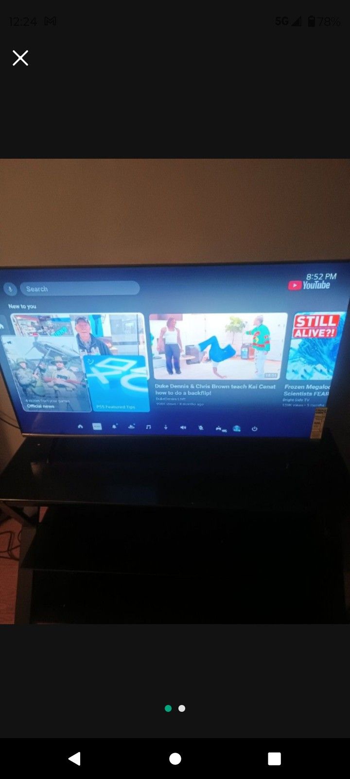 Tv With Tv Stand & Like New