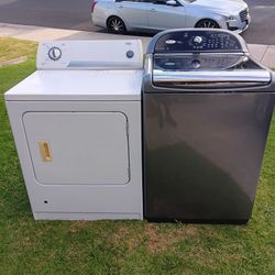 Appliance Whirlpool Gas Dryer And Whirlpool Gold Cabrio Platinum Washer He $375