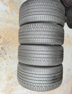 Set of 4 Tires 275/35/22 and 315/30/22 Continental Premium Contact 6 like new with 85-90% Left BMW X5 X6