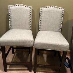 Upholstered Bar Stool Set