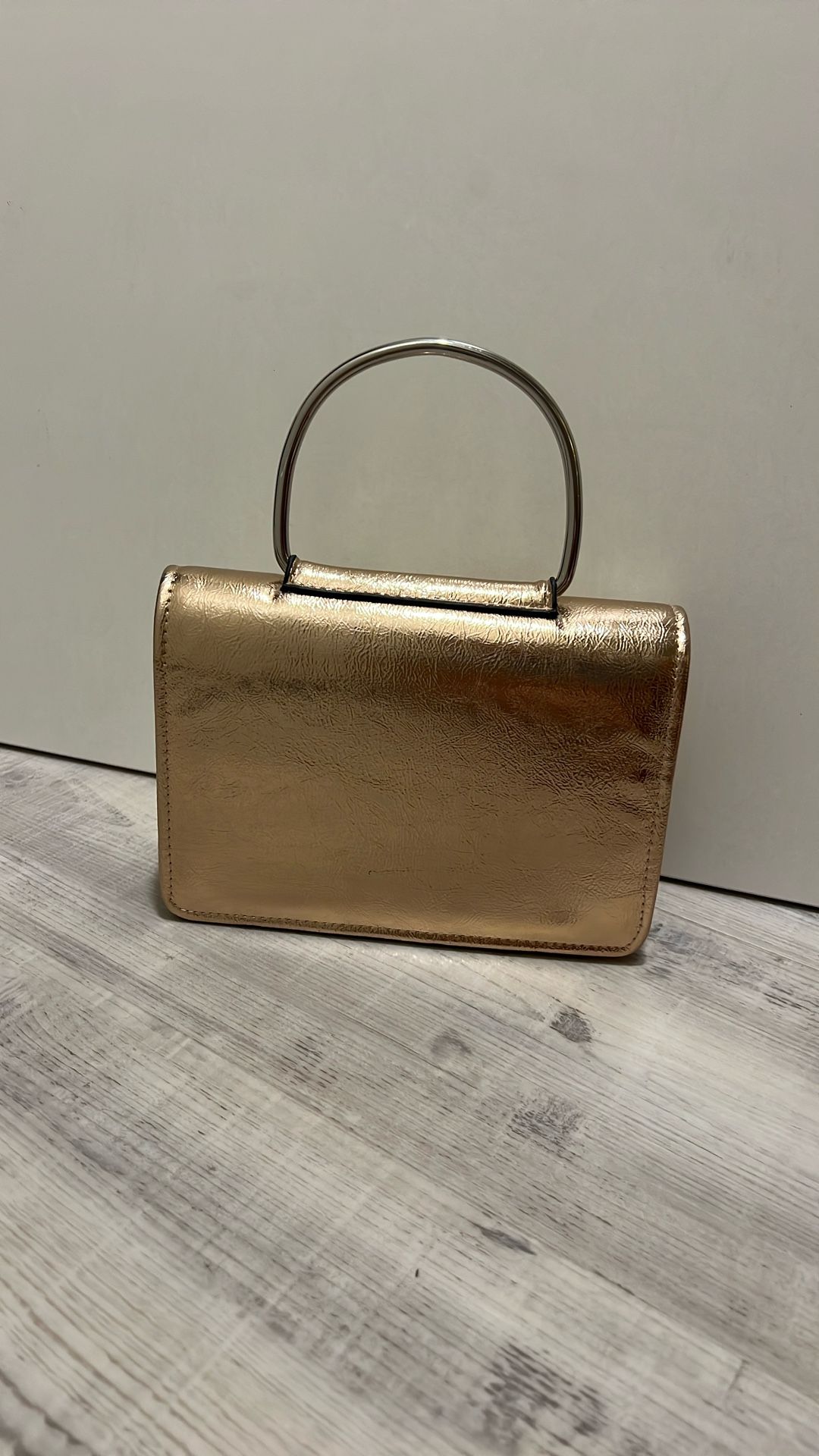 Rose Gold Metallic & Silver Purse - Mundi