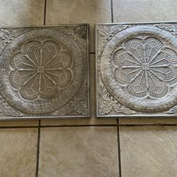 Set De Cuadros De Metal 24” X 24”