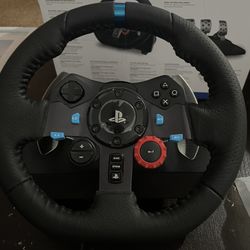 Logitech G29 Driving Force Racing Wheel for PS5, PS4, PS3, PC. USED