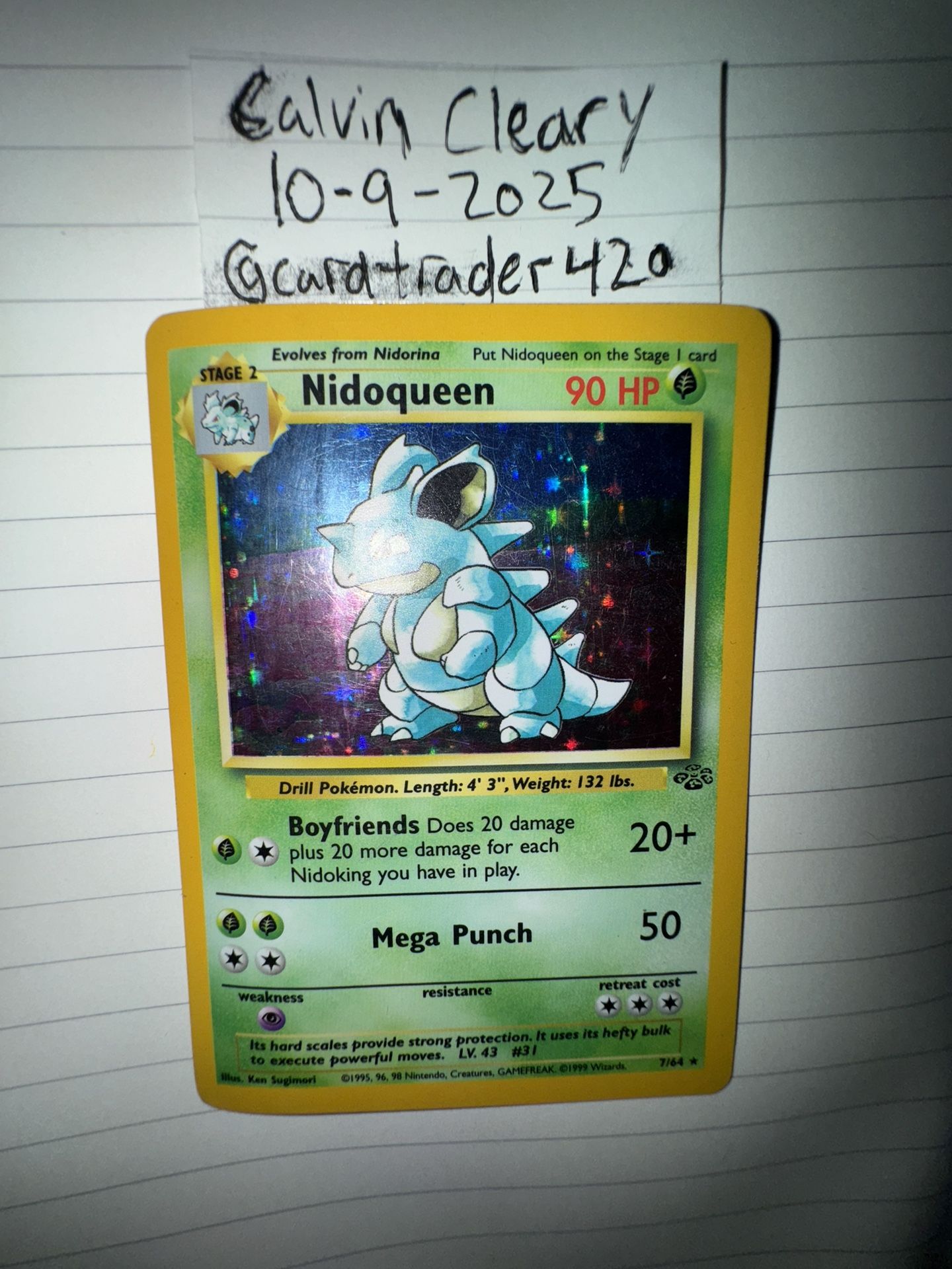 Nidoqueen #7 Pokemon Jungle