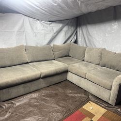 L-shaped with pullout couch bed good condition clean we sell all the time delivery $40 local