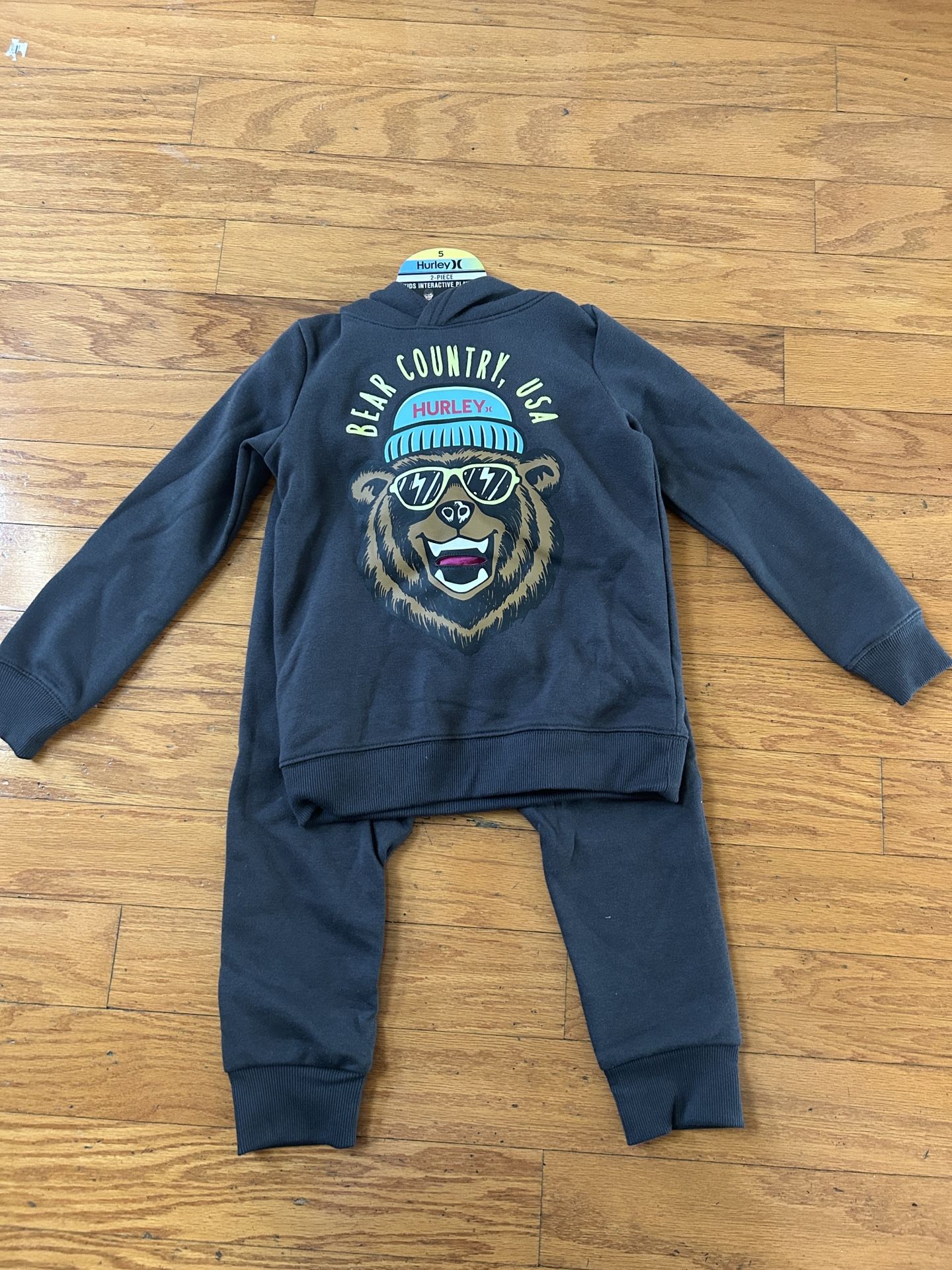 NWT Hurley Kids hoodie & jogger 2pcs set Size 5