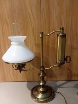 Vintage Electric Brass Student Lamp