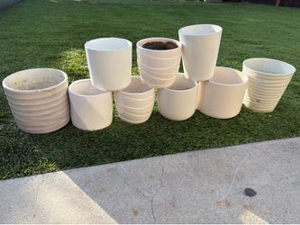 9 ceramic pots for only 25 dollars
