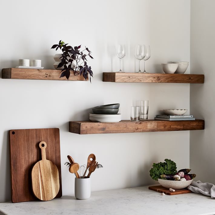 West Elm Reclaimed Wood Floating Shelves 