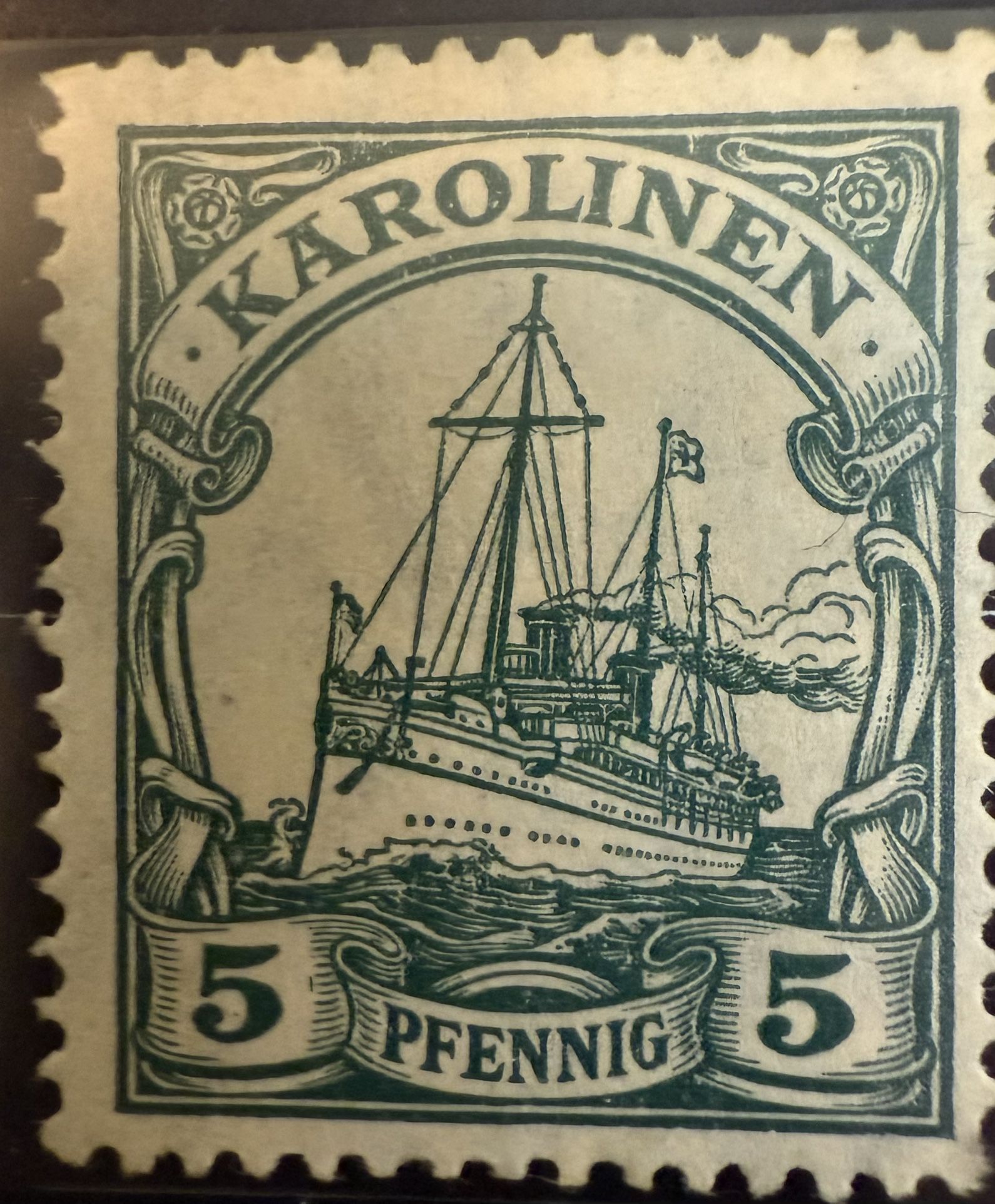 1902 And 1911 Caroline Island Stamp