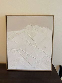 Textured Mountain Landscape Framed wall art