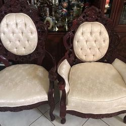 2 Victorian Style Chairs 