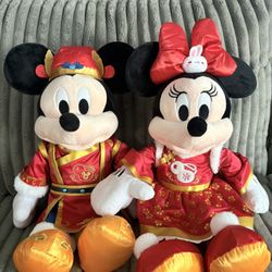 Shanghai, Disney, Minnie, And Mickey Plush