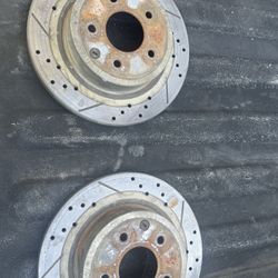G35/350z Drilled Slotted Rotors 