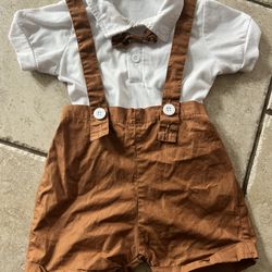 Shirt Onesie And Shorts Set