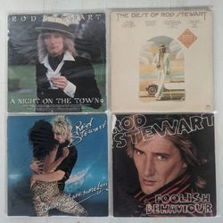 Collection of 4 Rod Stewart Vinyl Albums