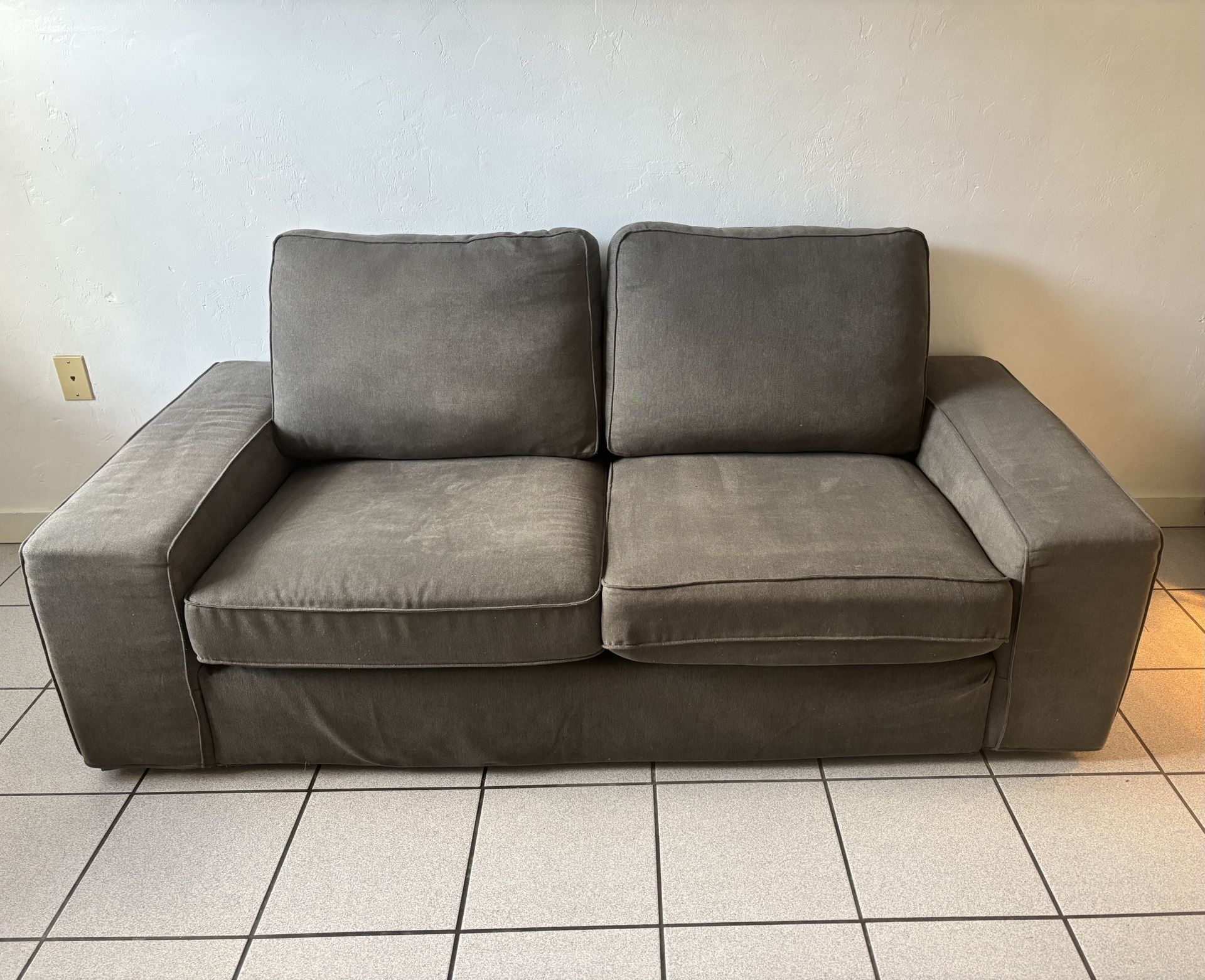 Comfy Dark Gray Couch Sofa