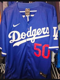 Nike LA Dodgers #50 Betts Baseball Jersey (Size Large)