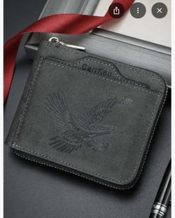 Vegan Soft. Leather Wallet Zipped Horizontal 
