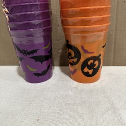 Halloween Bats Pumpkin Cups Set Of 2 ..