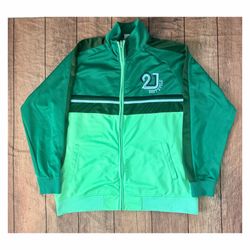 Men’s Size L SouthPole Y2K Full Zip Up Green Jacket Sweatshirt